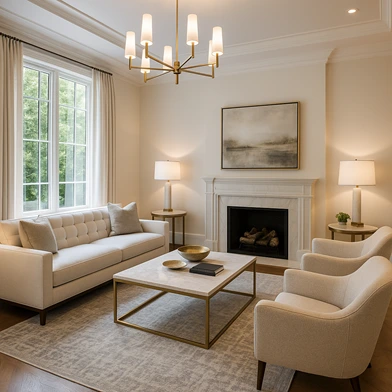 Gimlet, Idaho living room cleaned by Cleaning By Love